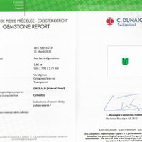 3.06 Ct. Emerald from Colombia Scan Report