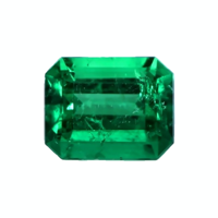Antique Style Emerald Pendant 3.06 Ct., 18K Yellow Gold Combination Stone