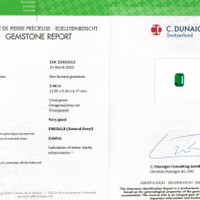 5.46 Ct. Emerald from Zambia Scan Report