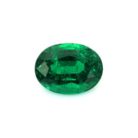  Emerald Necklace 1.55 Ct. 18K White Gold Combination Stone