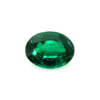 Pave Emerald Ring 1.09 Ct., 18K Yellow Gold Combination Stone