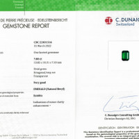 7.80 Ct. Emerald from Zambia Scan Report