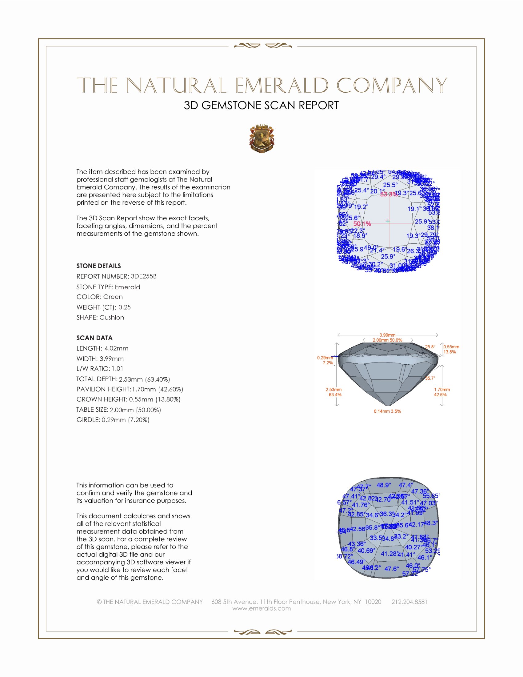 0.25 Ct. Emerald from Zambia