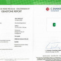 4.89 Ct. Emerald from Zambia Scan Report