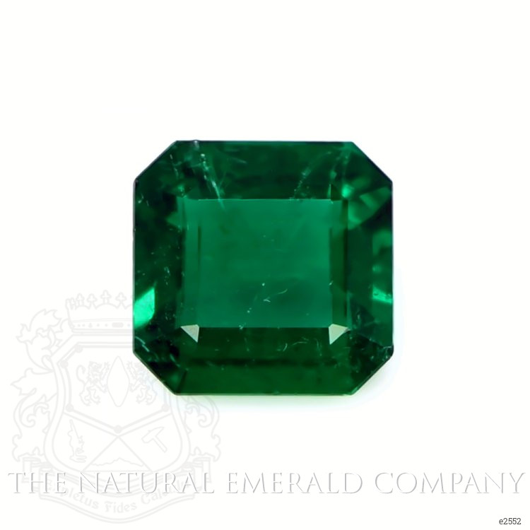 Pave Emerald Ring 3.09 Ct., 18K White Gold