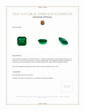 3.68 Ct. Emerald from Zambia Appraisal