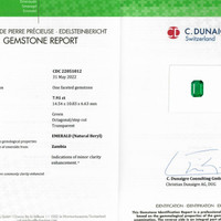 7.91 Ct. Emerald from Zambia Scan Report
