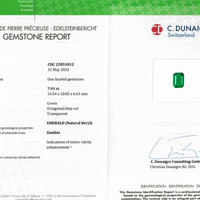 7.91 Ct. Emerald from Zambia Scan Report