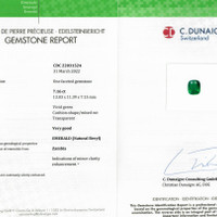 7.16 Ct. Emerald from Zambia Scan Report