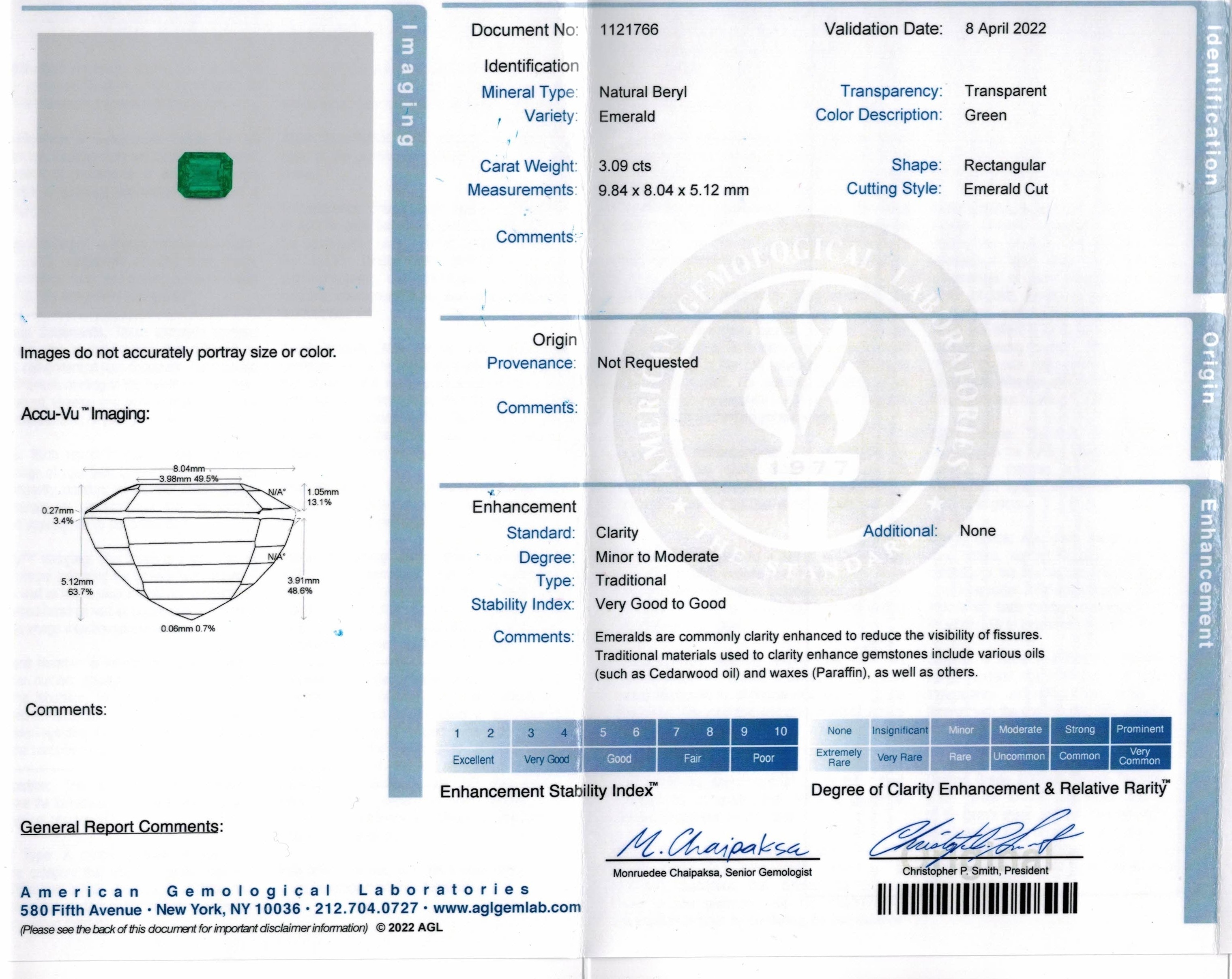 3.09 Ct. Emerald from Zambia