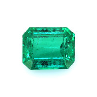  Emerald Ring 3.09 Ct., 18K White Gold Combination Stone