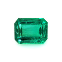 Emerald Ring 2.51 Ct. 18K Yellow Gold Combination Stone