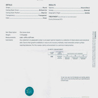 1.13 Ct. Emerald from Zambia Scan Report