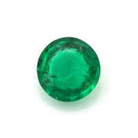 Emerald Ring 1.08 Ct. 18K White Gold Combination Stone