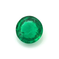 Pave Emerald Ring 1.08 Ct., 18K Yellow Gold Combination Stone