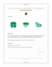 0.61 Ct. Emerald from Zambia Appraisal