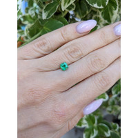 0.61 Ct. Emerald from Zambia Life Style