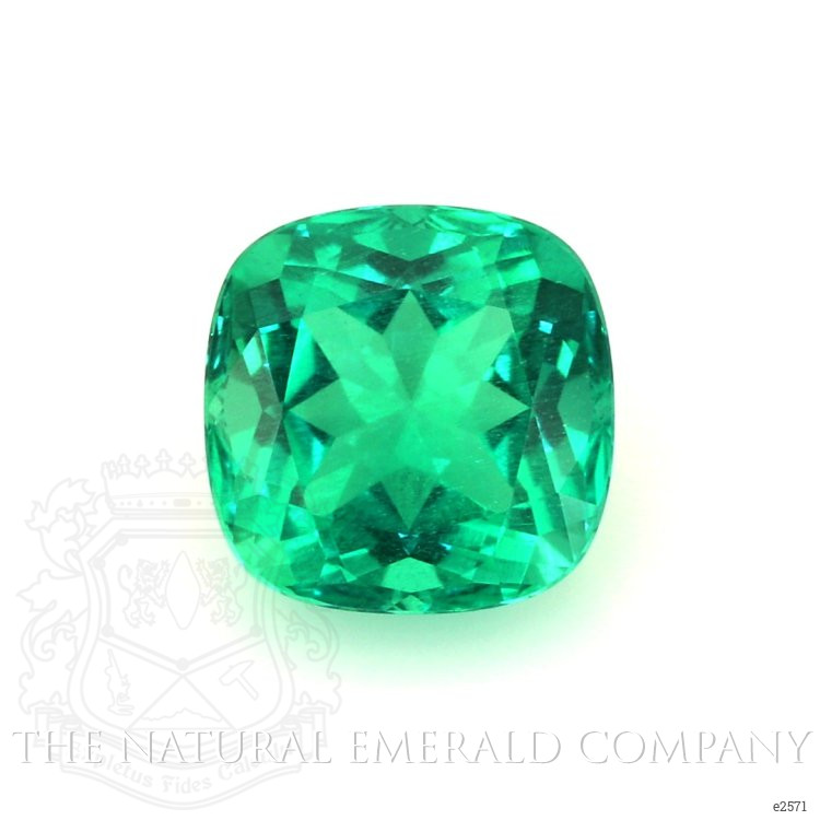 Pave Emerald Ring 2.10 Ct., 18K Yellow Gold
