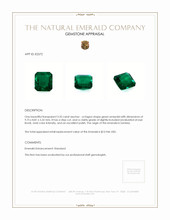 3.35 Ct. Emerald from Zambia Appraisal
