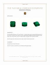 3.35 Ct. Emerald from Zambia Appraisal