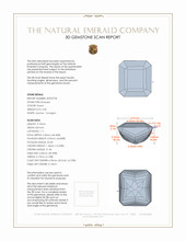 3.35 Ct. Emerald from Zambia 3 D Scan Report