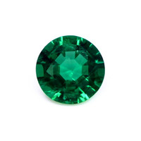 Three Stone Emerald Ring 1.23 Ct., 18K Yellow Gold Combination Stone