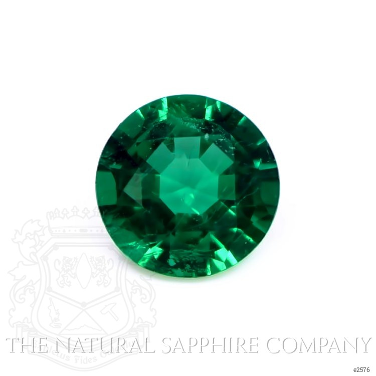 Pave Emerald Ring 1.23 Ct., 18K Yellow Gold