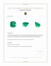 0.56 Ct. Emerald from Zambia Appraisal