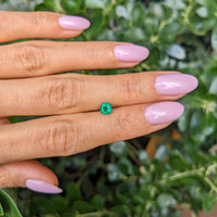 0.56 Ct. Emerald from Zambia Life Style