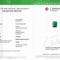 15.96 Ct. Emerald from Zambia Scan Report
