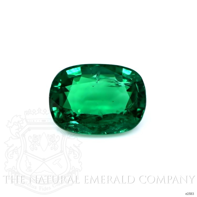  Emerald Pendant 3.26 Ct. 18K White Gold