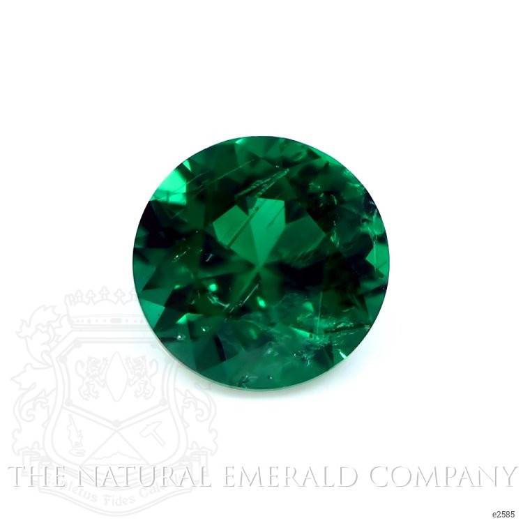 Pave Emerald Ring 1.45 Ct., 18K Yellow Gold