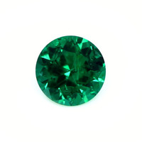 Pave Emerald Ring 1.74 Ct., 18K White Gold Combination Stone