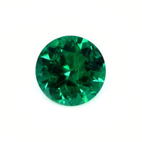 Pave Emerald Pendant 1.74 Ct., 18K White Gold Combination Stone