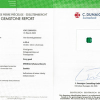 4.39 Ct. Emerald from Zambia Scan Report