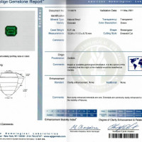 9.21 Ct. Emerald from Zambia Scan Report