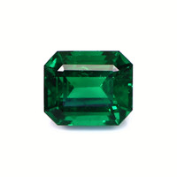 Three Stone Emerald Ring 9.21 Ct., 18K Yellow Gold Combination Stone