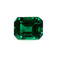 Emerald Ring 4.02 Ct., 18K White Gold Combination Stone