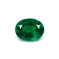 Emerald Pendant 3.97 Ct., 18K Yellow Gold Combination Stone