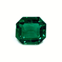 Emerald Necklace 4.85 Ct. 18K White Gold Combination Stone