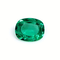 Emerald Ring 1.32 Ct. 18K Yellow Gold Combination Stone
