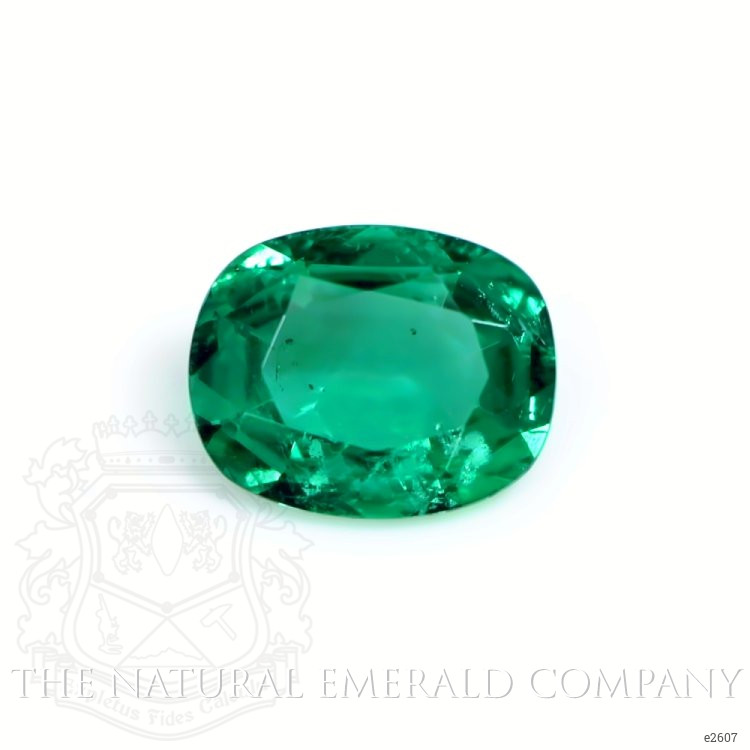 Bezel Emerald Ring 1.32 Ct., 18K White Gold