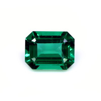 Accent Stones Emerald Pendant 1.40 Ct., 18K Yellow Gold Combination Stone