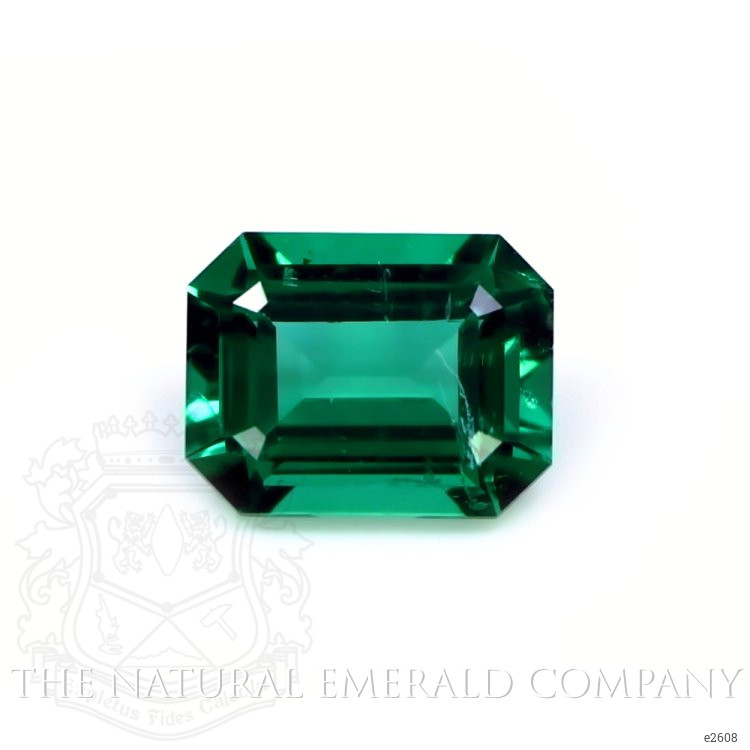 Accent Stones Emerald Pendant 1.40 Ct., 18K White Gold