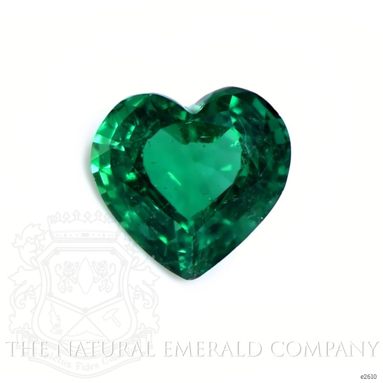 Pave Emerald Pendant 2.64 Ct., 18K White Gold