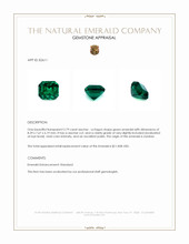 2.79 Ct. Emerald from Zambia Appraisal