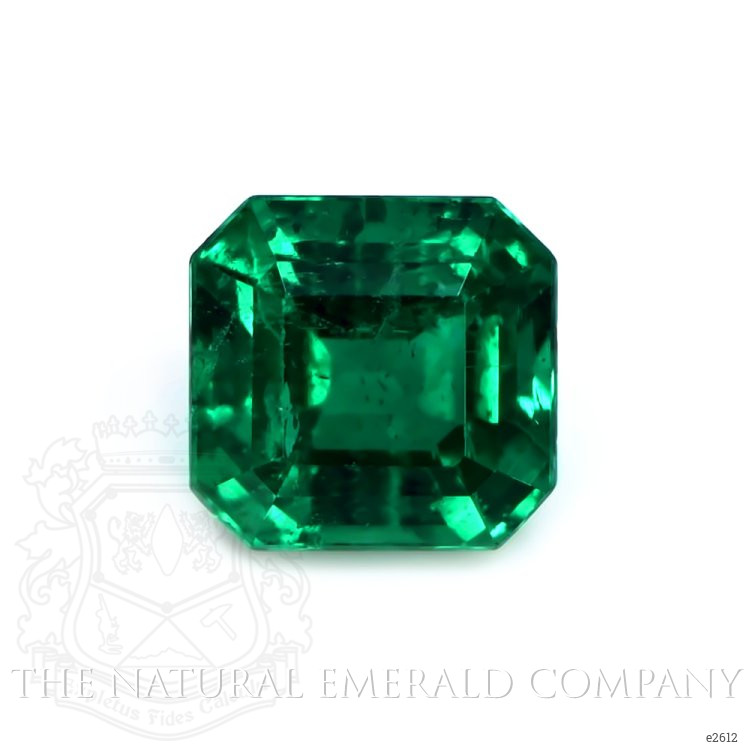 Pave Emerald Ring 3.01 Ct., 18K White Gold