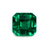 Accent Stones Emerald Ring 3.01 Ct., 18K White Gold Combination Stone
