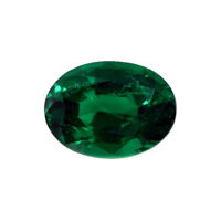 Pave Emerald Ring 3.64 Ct., 18K Yellow Gold Combination Stone