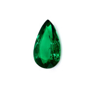 Accent Stones Emerald Pendant 2.14 Ct., 18K White Gold Combination Stone